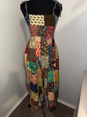 Patchwork Boho Jumper in Multicolor